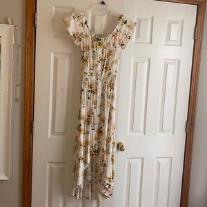 high-low maxi dress, size M